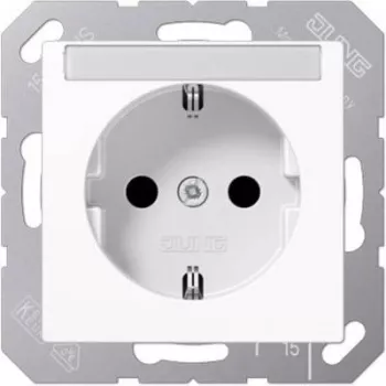 Toma de corriente Tipo F Jung A 1520 BFNA WW, 16 A 250 V, blanca, Termoplástico