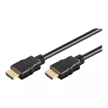 Wentronic goobay Series 2.0 - Highspeed - Cable HDMI con Ethernet - HDMI macho a HDMI macho - 15 m - Doble aislamiento - Negro - 4K Ultra HD s