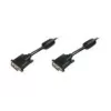 DIGITUS - Cable DVI - Dual Link - DVI-D (M) - DVI-D (M) - 5,0 m - encapsulado, tornillos moleteados - Negro (AK-320101-050-S)