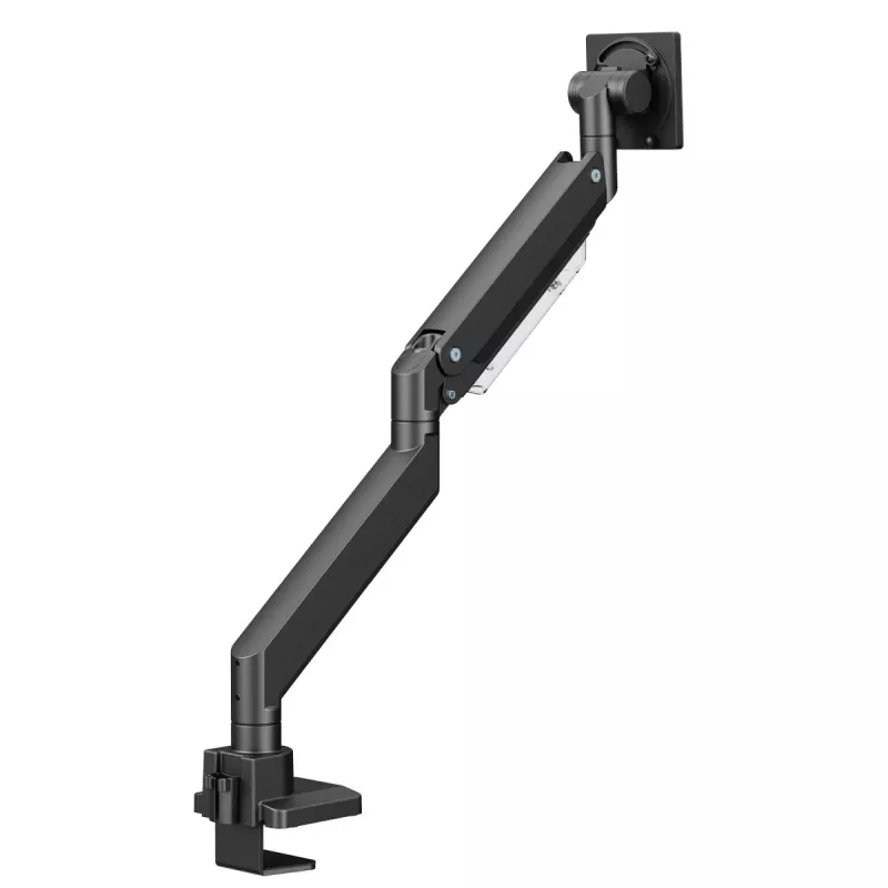 Maclean MC-968 Soporte de monitor de doble brazo con muelle de gas 17-57 27 kg Carga pesada Estable Totalmente articulado Soporte Máx VESA 200x200