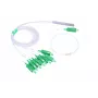 Divisor de cable Extralink Splitter 1:8 PLC SC/APC 900µm 1,5m verde blanco