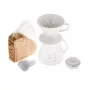 Filtros de café de papel HARIO para cafetera HARIO redonda, 100 unidades, blanco