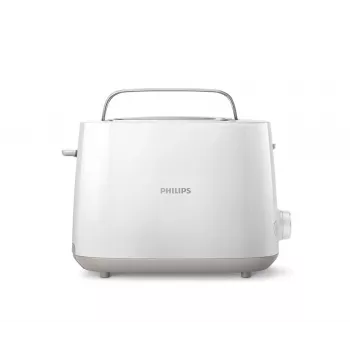 Tostadora Philips Daily Collection HD2581/00 — 2 rebanadas, 830 W, 8 niveles de tostado, blanco