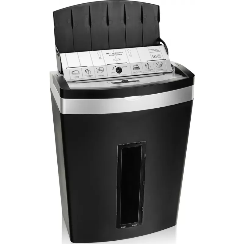 Destructora de documentos Peach PS600-10 Triturado microcorte 63 dB Negro, Plata