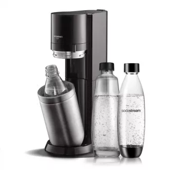 Máquina de soda SodaStream DUO negro acero inoxidable