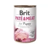 Alimento húmedo Brit Paté & Meat Puppy pollo 400 g — paté húmedo para cachorros, sin cereales, 75 % humedad, 11,5 % proteína