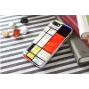 Funda protectora iKins para Apple iPhone 8 / 7 Mondrian blanco
