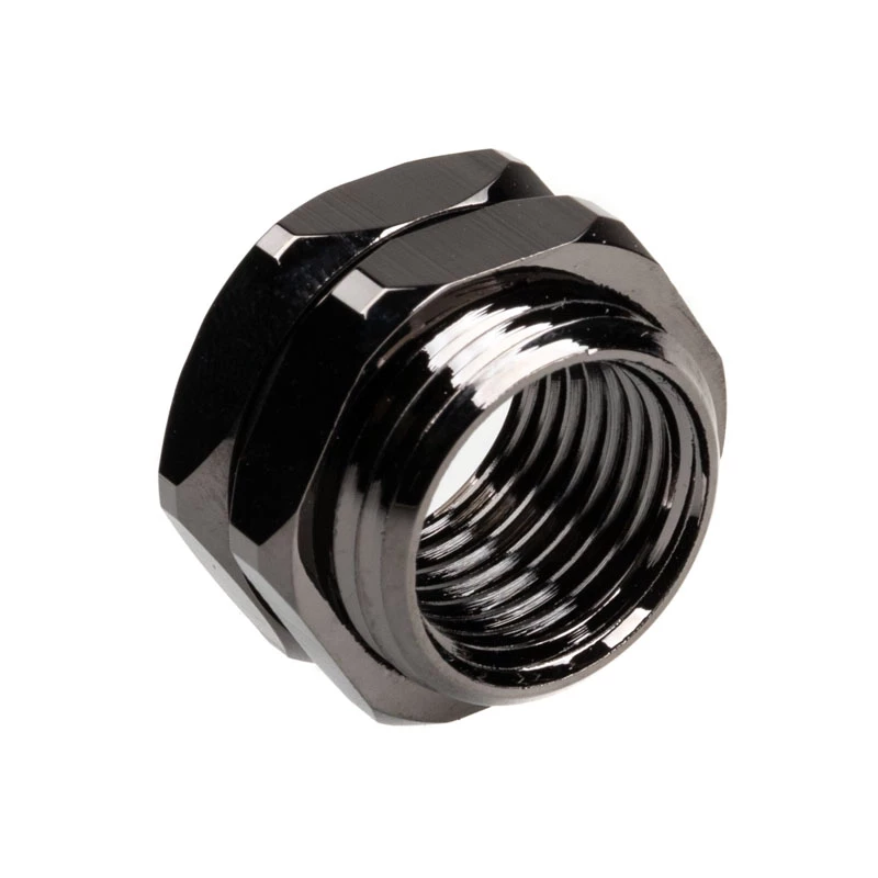 XSPC G1/4 Conector pasamuros para caja, Cromo negro
