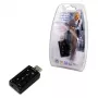 Tarjeta de sonido externa USB LOGILINK UA0078, 7.1 canales, interfaz USB, compacta 124×194×34 mm, 80 g