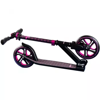 Patinete de aluminio Pro 215 mm (negro/rosa)