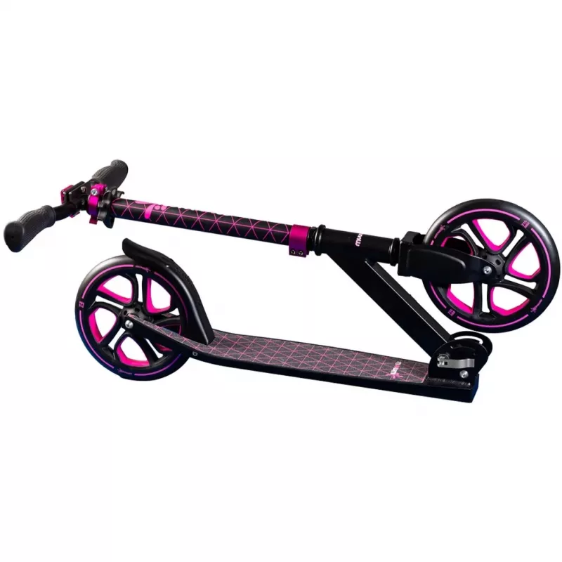 Patinete de aluminio Pro 215 mm (negro/rosa)