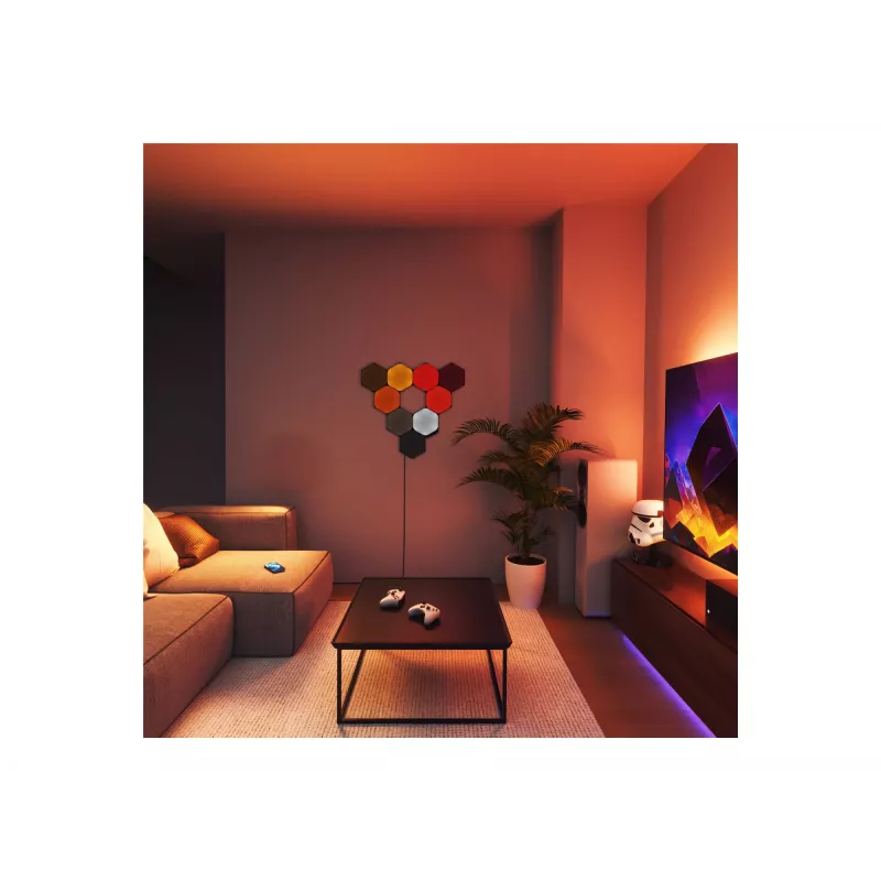 Lámpara de pared inteligente Nanoleaf NL42-0102HX-9PK