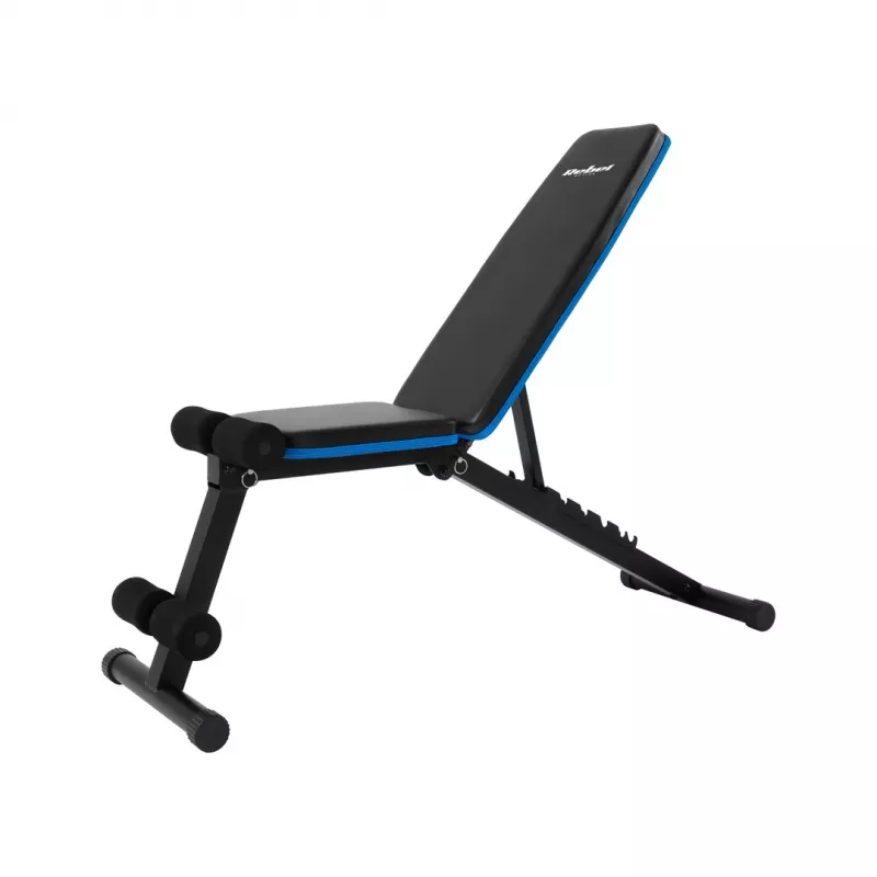 Banco inclinado reforzado Rebel con soporte para piernas REBEL ACTIVE – inclinación ajustable, soporte para piernas