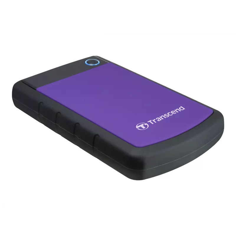 Transcend StoreJet 25H3P - Disco duro - 1TB - externo - 6,4 cm (2.5) - SuperSpeed USB - 5400 rpm - Búfer: 8MB - brilliant purple (TS1TSJ25H3P)