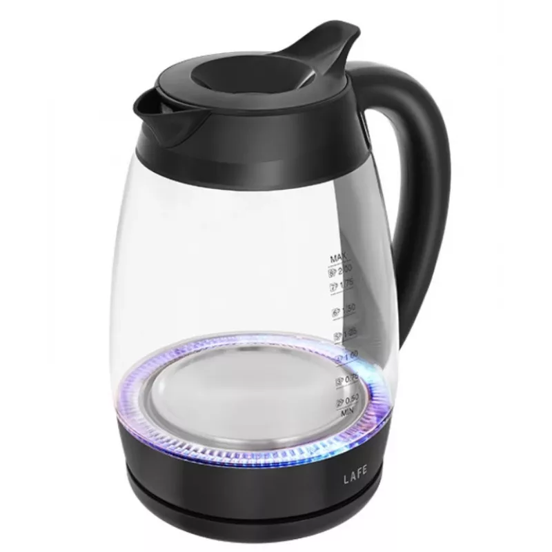 Lafe Essential XL CEG016 hervidor eléctrico de cristal, 2 l, 2200 W, negro