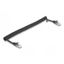 Cable de red DeLOCK Cable espiral RJ45 conector a conector Cat.5e 1 m negro