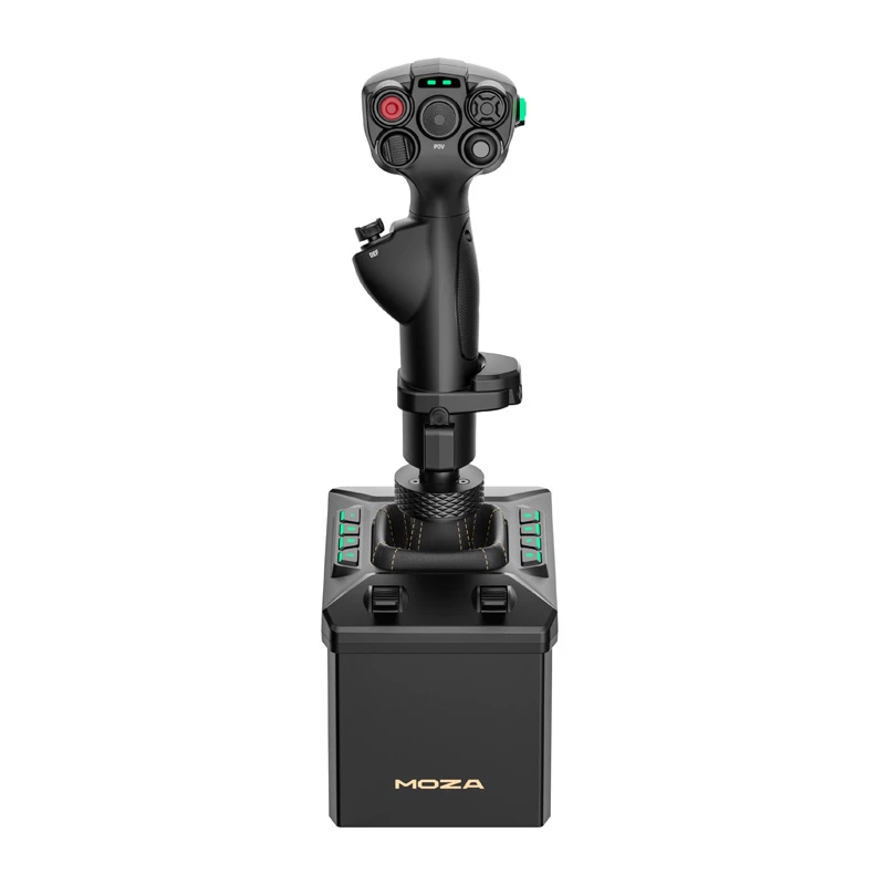Kit de soporte Flight MOZA AB6 simulador de vuelo – negro construcción de ABS, aluminio y fibra de carbono, corriente AC 110–220 V, potencia máxima 72 W