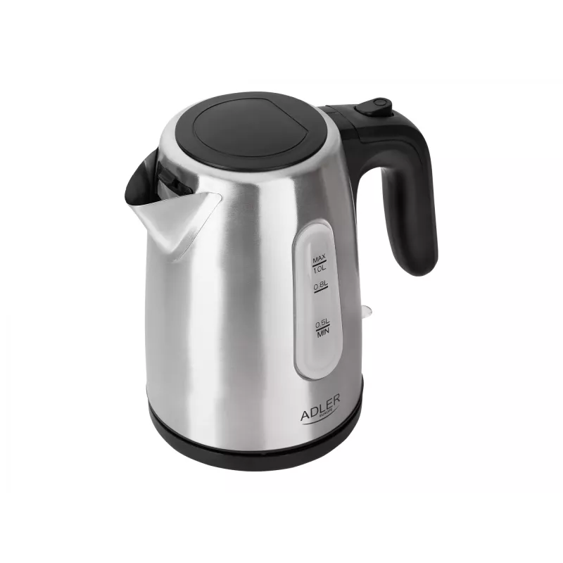 Hervidor eléctrico Adler AD 1273 1 L 1200 W negro avellana acero inoxidable