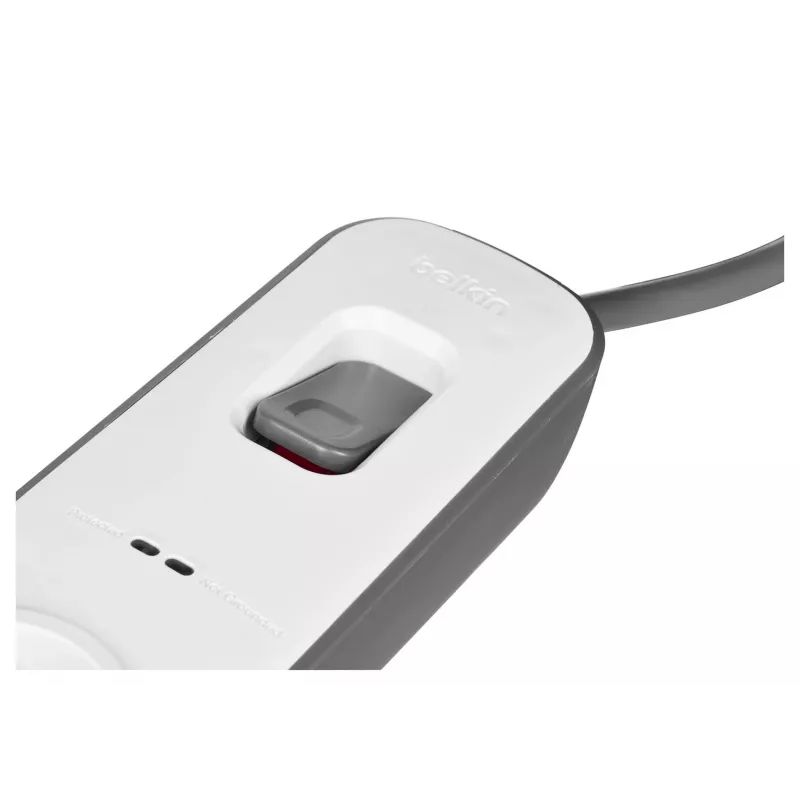 Protector de sobretensión Belkin BSV401CA2M negro blanco 4 tomas de corriente 2 m