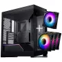 Caja ATX PHANTEKS NV-Series NV5 MK2, cristal templado, DRGB - Satin Negro + pack de 3 ventiladores M25 Gen2 PWM D-RGB Reverse Blade + 1 ventilador normal - 120 mm
