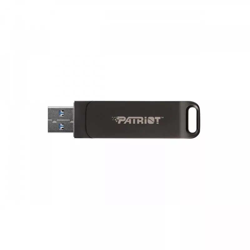 Memoria USB PATRIOT RAGE R550 128 GB USB 3.2 (USB-A / USB-C), lectura 100 MB/s, giratoria, negra
