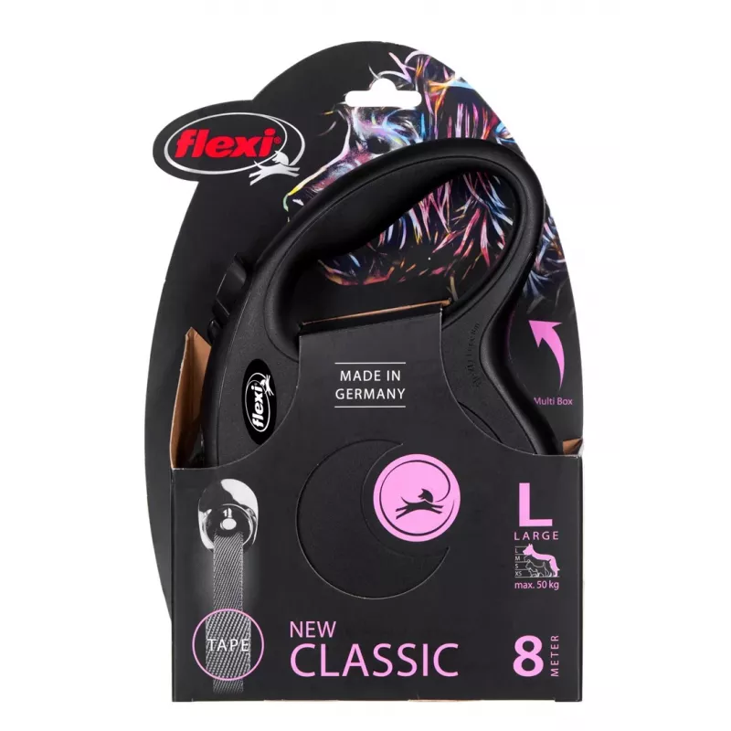 Correa extensible Flexi New Classic para perro, 8 m