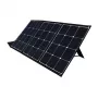 Cargador solar plegable 120W, 2xUSB, QC3.0, con adaptadores