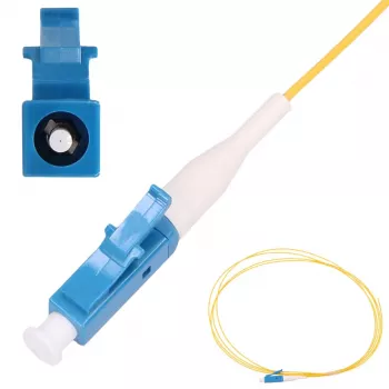 Extralink Pigtail LC/UPC, Monomodo G.652D, 900 µm PVC, 1 m, FTTH, amarillo