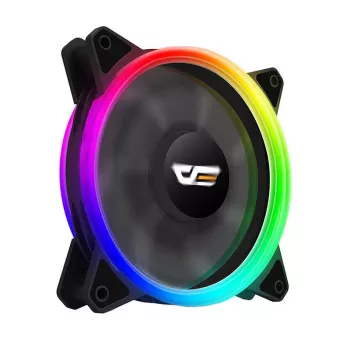 Ventilador darkFlash DR12 PRO 12 cm negro 1200 rpm rodamiento hidráulico