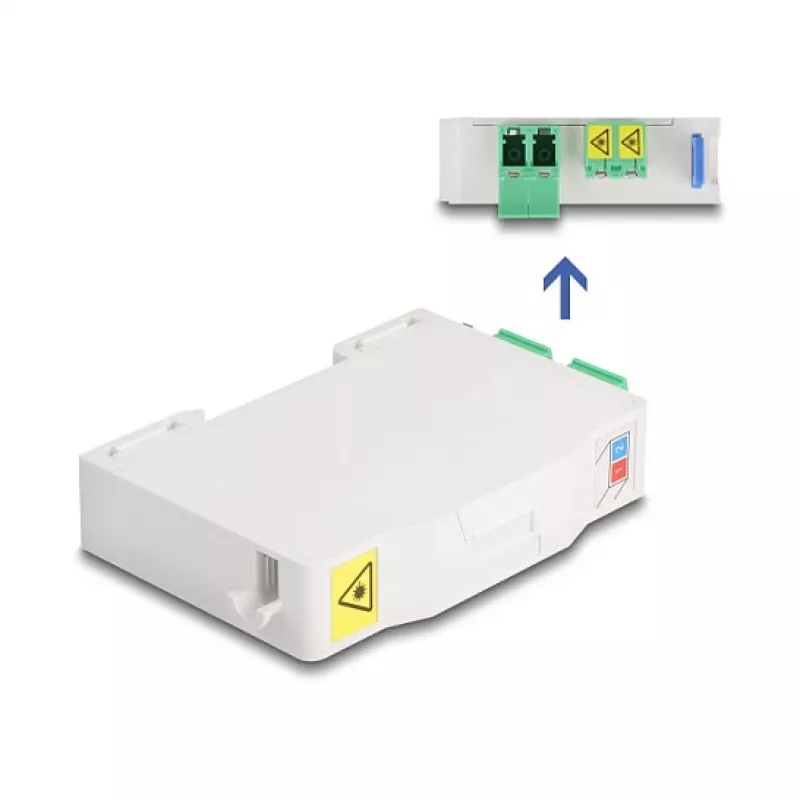 DeLOCK caja de conexión de fibra óptica para red 85936 LC dúplex blanco
