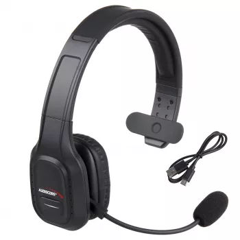 Auriculares Bluetooth Audiocore 74452 cancelación de ruido micrófono call center Google Siri oficina inalámbricos