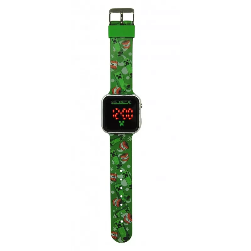 Reloj infantil digital Euroswan Minecraft LED Modelo 065786