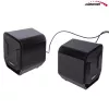 Audiocore AC865B altavoces USB 2.0 para ordenador, 6 W, negro/azul