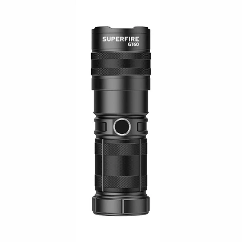 Linterna Superfire GT60, 2600 lm, linterna de mano recargable por USB-C