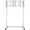 Soporte triple para monitor Snow, para cockpit de simulador de carreras GR500, soporte para monitor blanco, para monitores 32 - 55