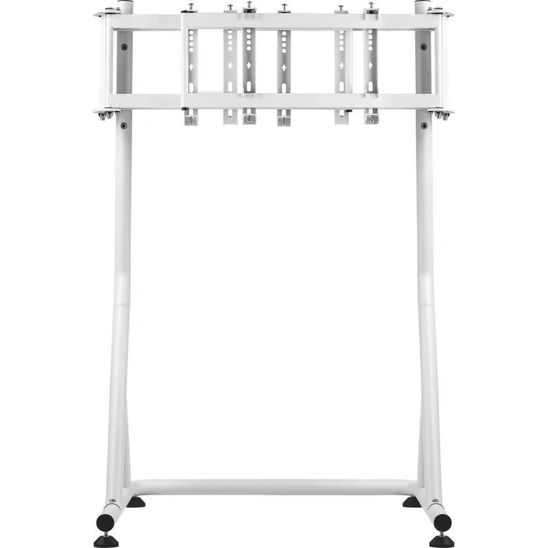 Soporte triple para monitor Snow, para cockpit de simulador de carreras GR500, soporte para monitor blanco, para monitores 32 - 55
