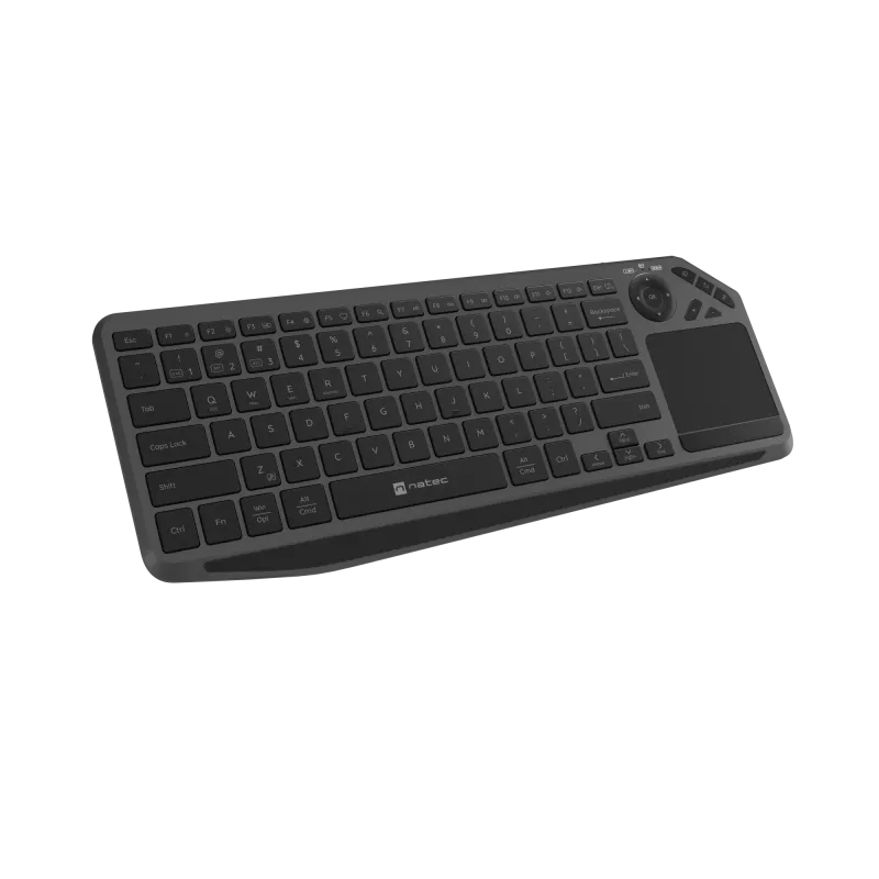 Natec Turbot 2 | Teclado | Inalámbrico | US | Bluetooth | Negro/Gris