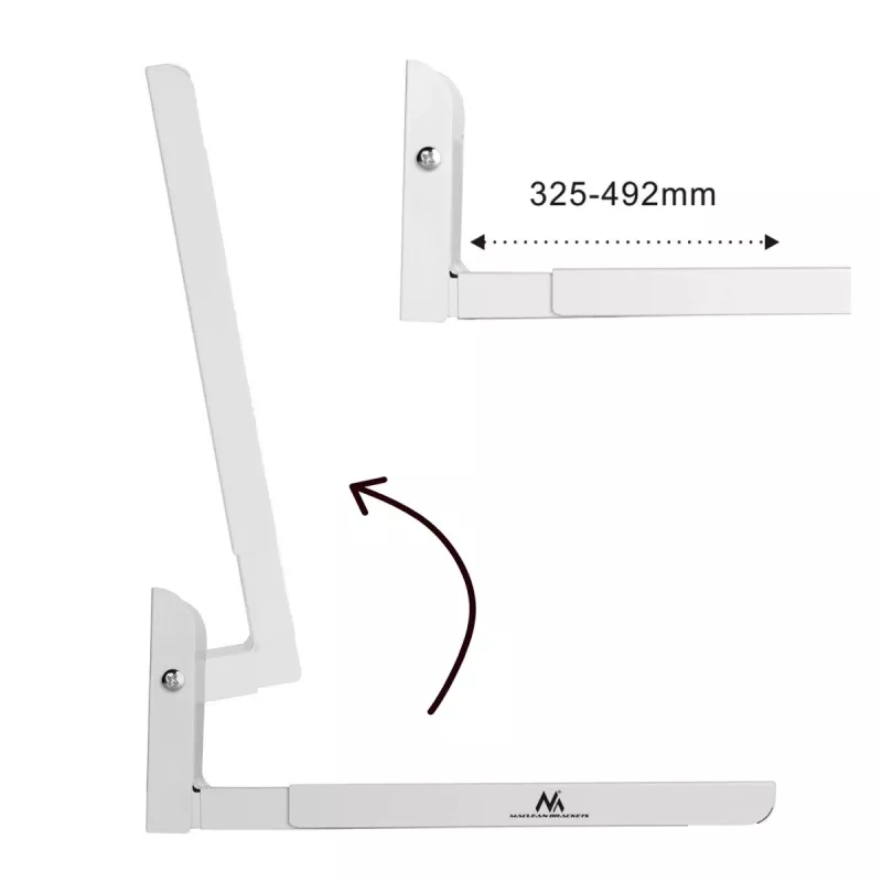 Maclean MC-915W tirador de repuesto para puerta de microondas, blanco