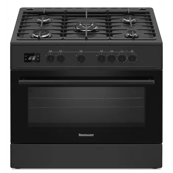 Cocina Ravanson KWGE-K90 Cheff Modern negra de gas y eléctrica (negra)