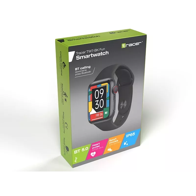 Reloj digital Tracer TW7 4,65 cm negro