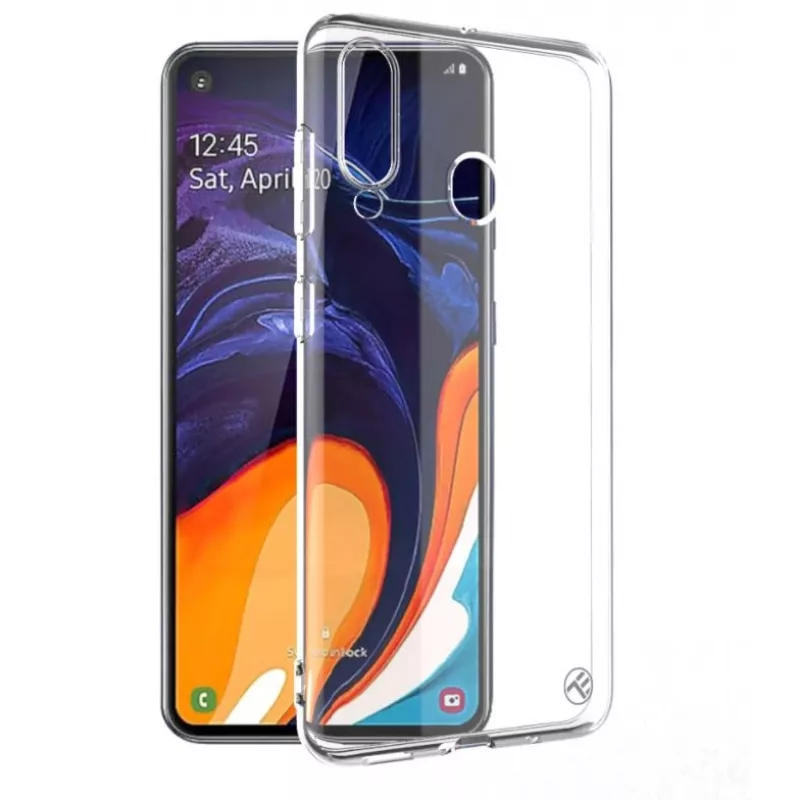 Funda de silicona Tellur para Samsung Galaxy A60, transparente