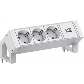 Bachmann DESK2 ALU blanco 937.4063xCEE7/3 0 2m GST18 RAL9010