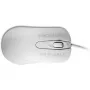 Ratón óptico ambidiestro con cable ManMachine Man & Machine C — USB Type-A, láser 1000 DPI, 3 botones, rueda de desplazamiento (blanco higiénico)
