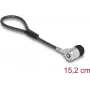 Candado de cable Navilock 20941 negro plata 0,152 m 4,5 mm