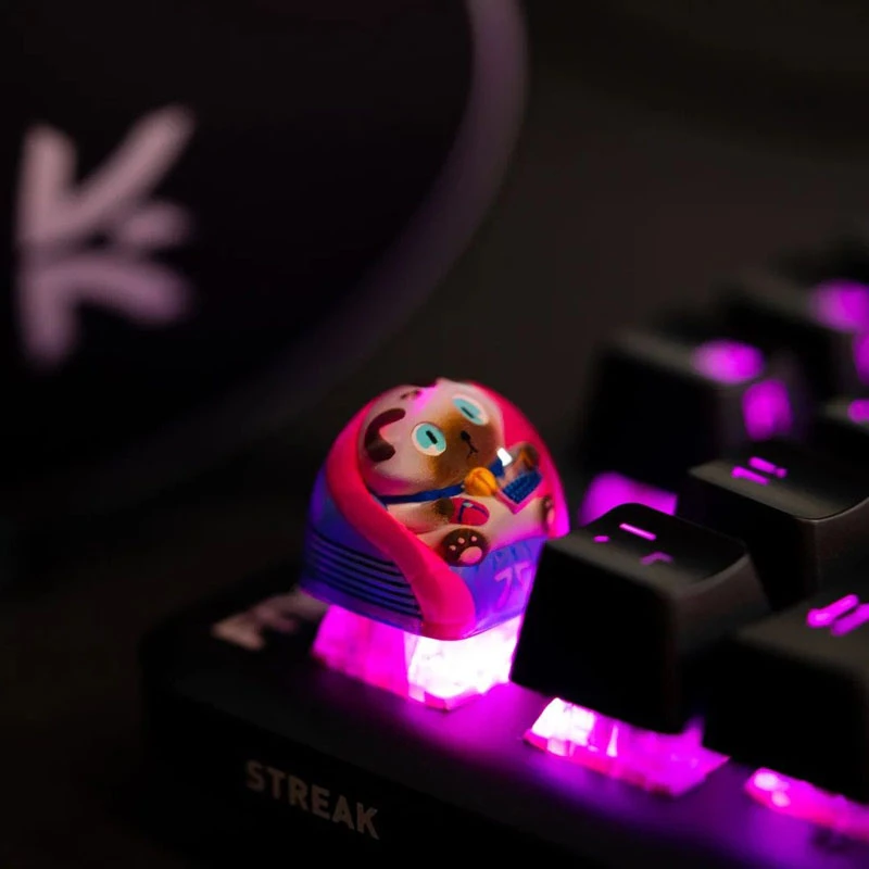Set de keycaps Triton Fnatic Artisan Loeya — azul