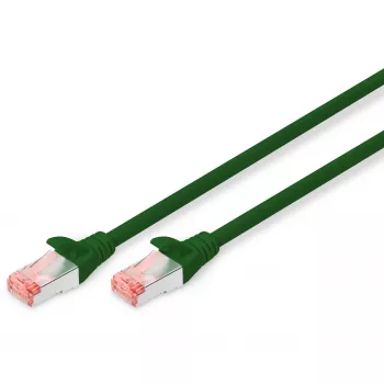 Cable de parcheo Digitus CAT 6 S/FTP DK-1644-0025/G 0,25 m verde