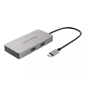 HYPER HDMB2 Hub de interfaz USB 3.2 Gen 1 (3.1 Gen 1) Type-C 5000 Mbit/s acero inoxidable
