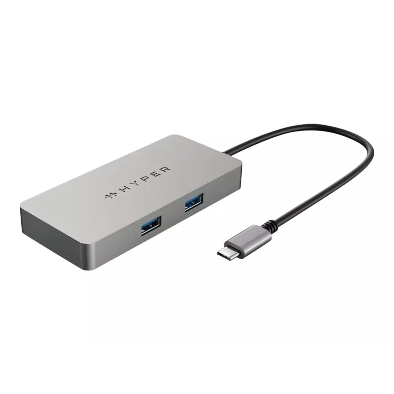 HYPER HDMB2 Hub de interfaz USB 3.2 Gen 1 (3.1 Gen 1) Type-C 5000 Mbit/s acero inoxidable