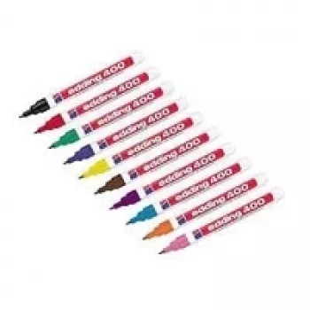 Rotulador permanente Edding 400 punta redonda multicolor 10 uds.