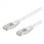 Wentronic Goobay Cable de red CAT 5e, SF/UTP, blanco, 0,25 m - mezcla de cobre CCA (95213)